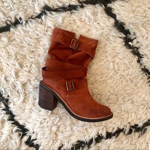 Jeffrey Campbell Rust Ankle Boots